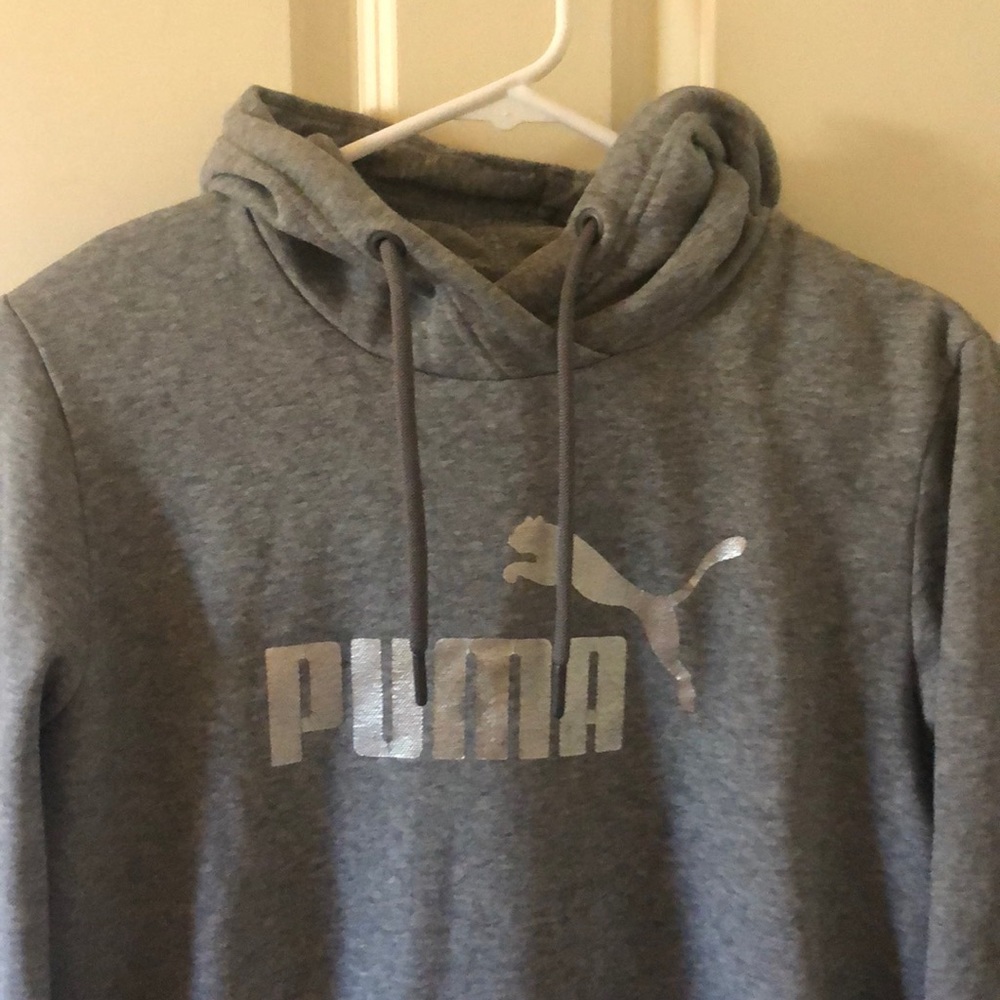 Gray Puma Hoodie